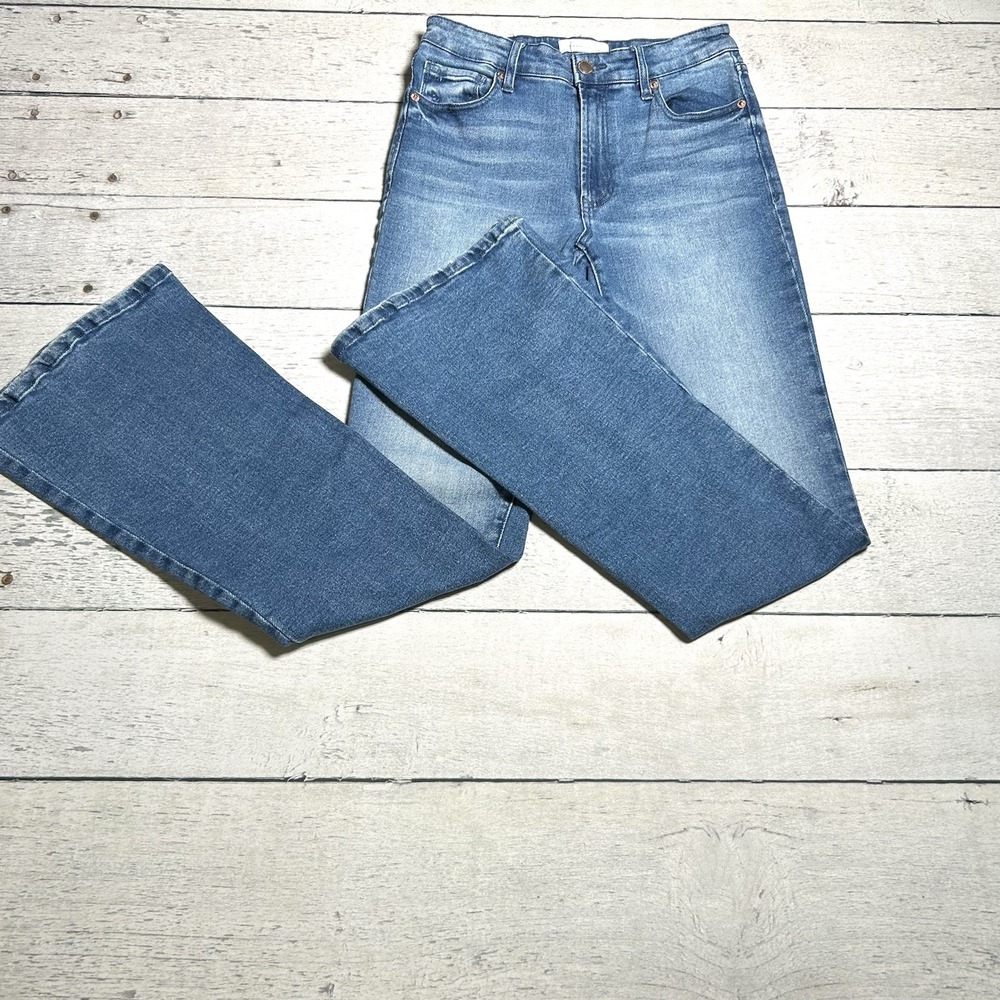 Dear John Laney Flare Jeans Medium Wash Blue High Rise Denim Size 27 DPM-52-A183